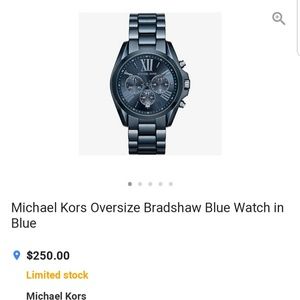 Blue Michael Kors watch